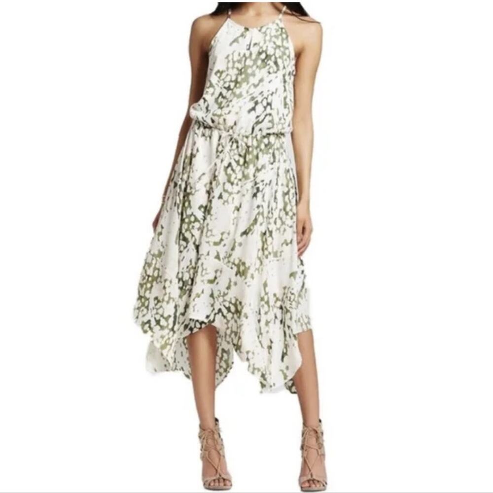 Mossimo Boho Halter Lined Handkerchief Midi Flowy
Small Dress